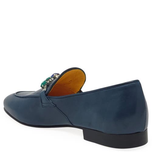 Madison Maison Flat Jewel Loafer In Blue