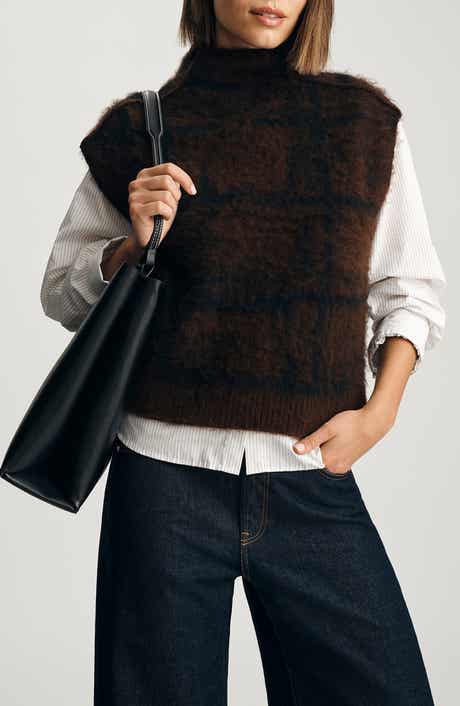 Funnel Neck Sweater Vest