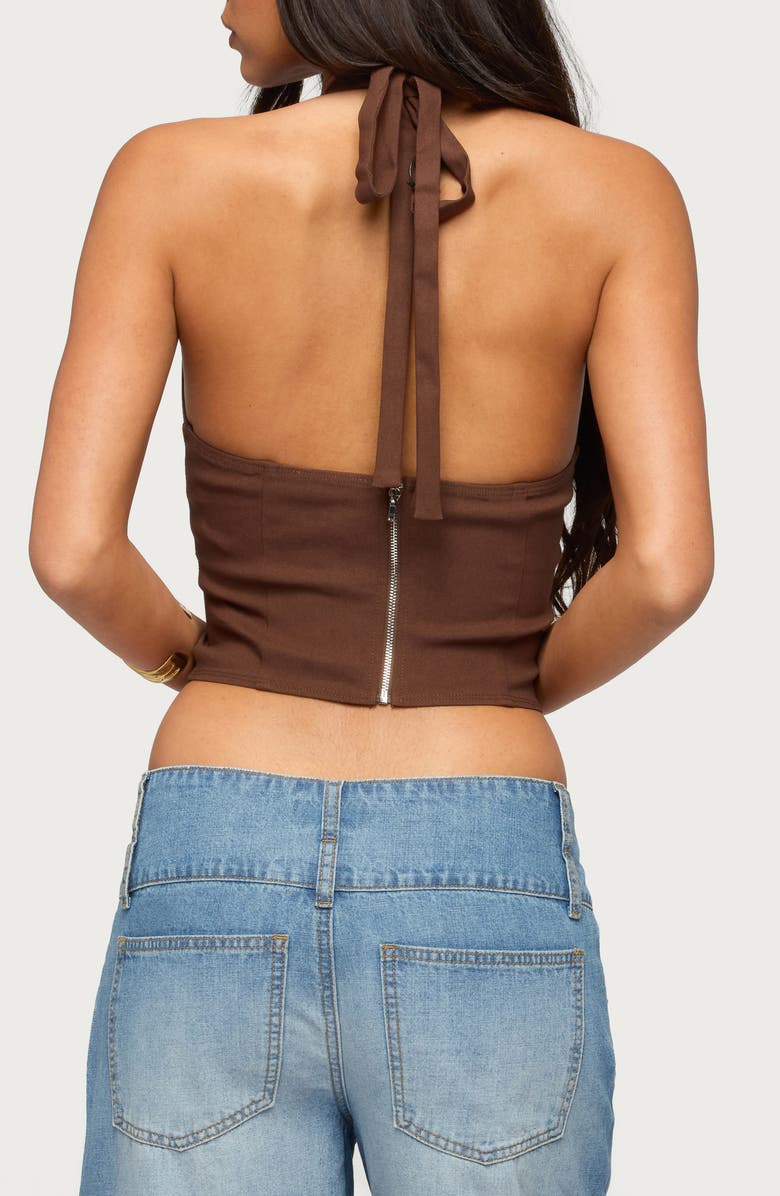 EDIKTED Alira Crop Halter Top, Alternate, color, 