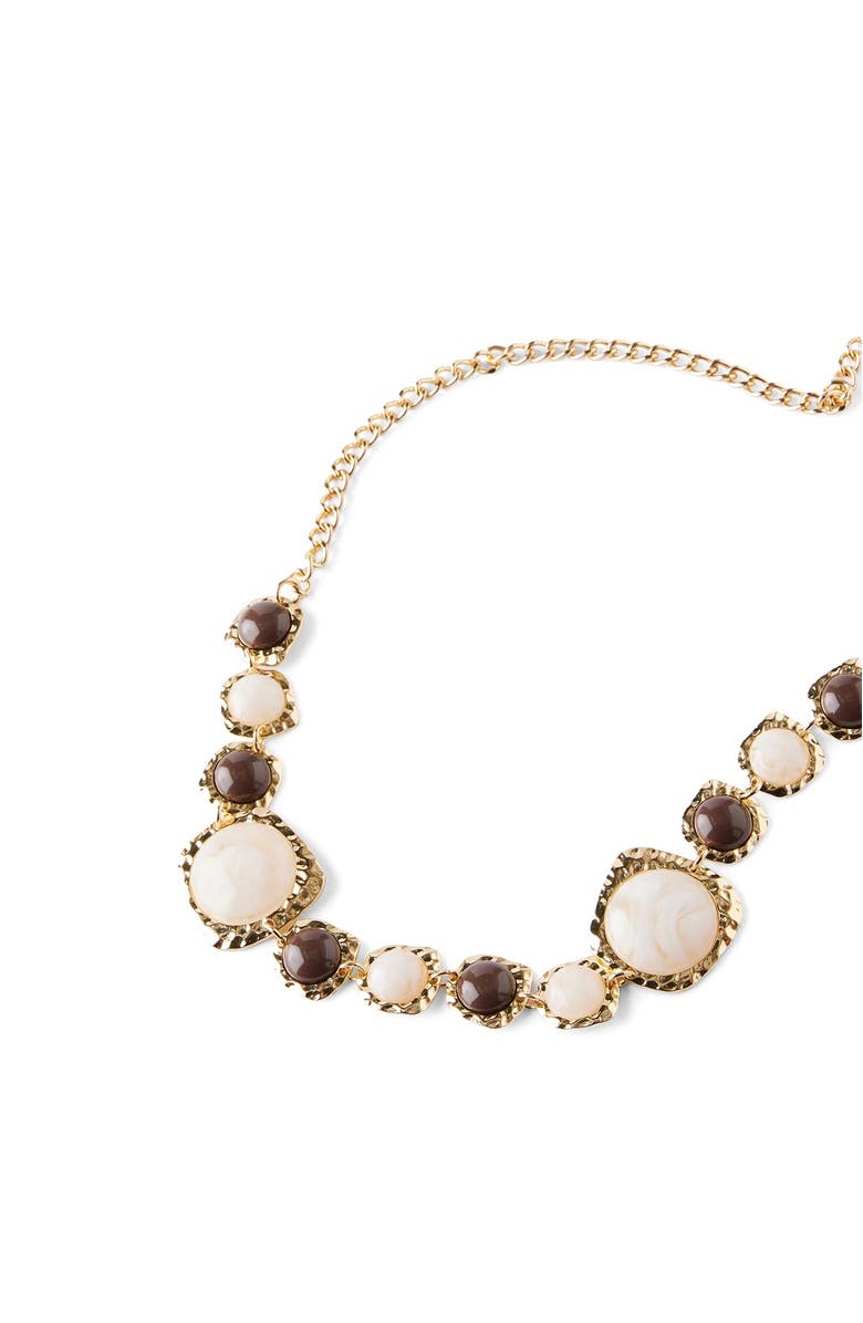 Cotton On Belly Chain, Alternate, color, Up Gold Chocolate Stone