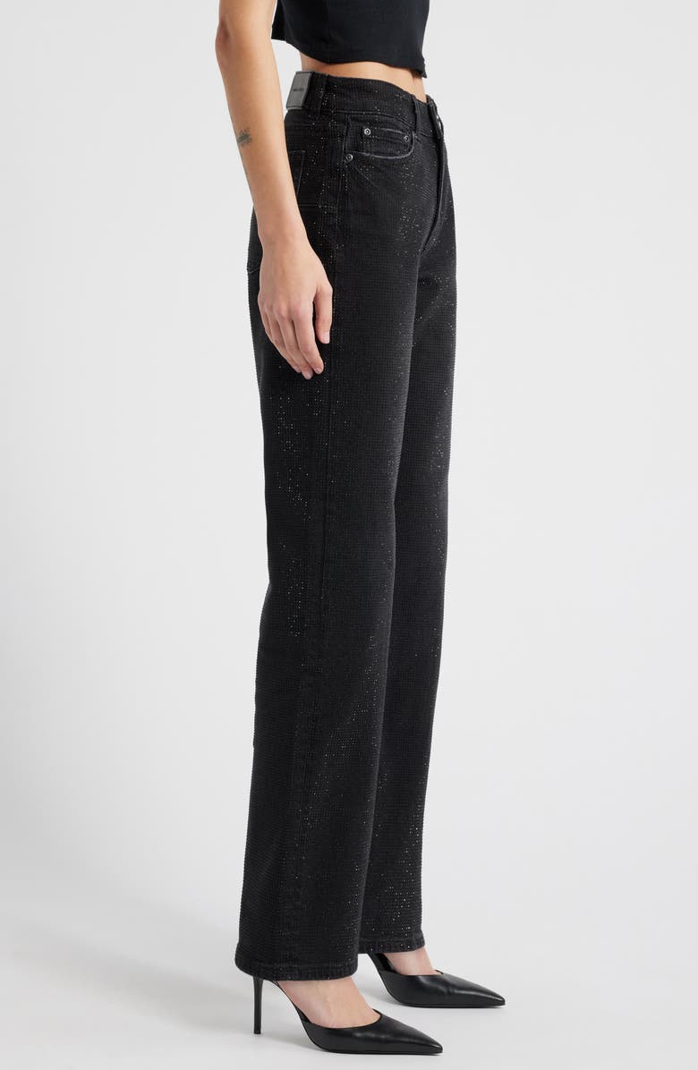 PURPLE BRAND Crystal Slim Straight Leg Jeans, Alternate, color, Black