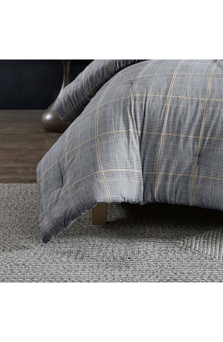 Kenneth Cole Sussex Plaid Comforter Set, Alternate, color, Khaki Black