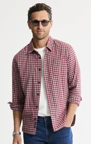 JACHS Manor Stretch Flannel Button-Down Shirt