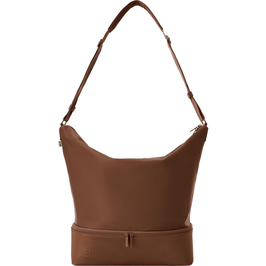 Beis Béis Nylon Shoulder Tote In Maple