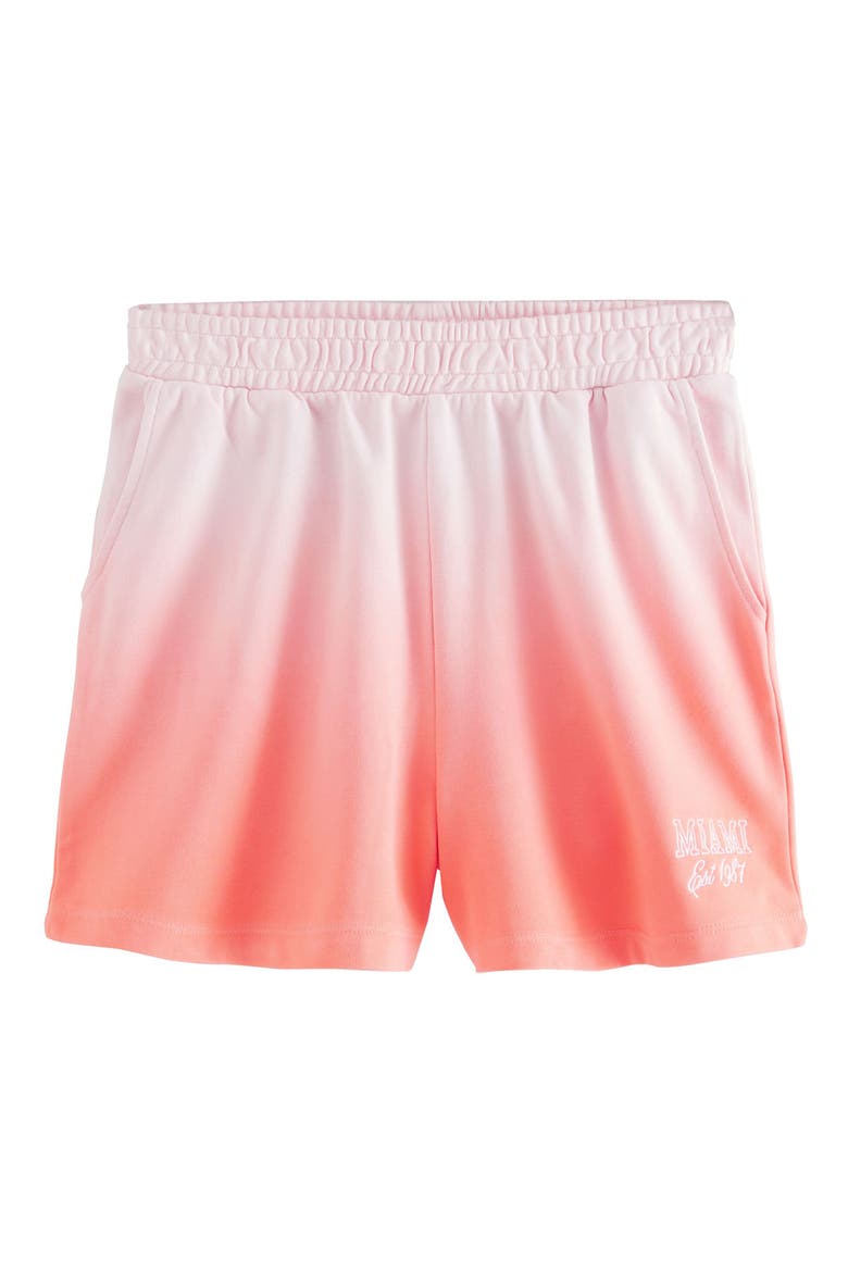 Ombré Cotton Blend Fleece Sweat Shorts, Main, color, ORANGE