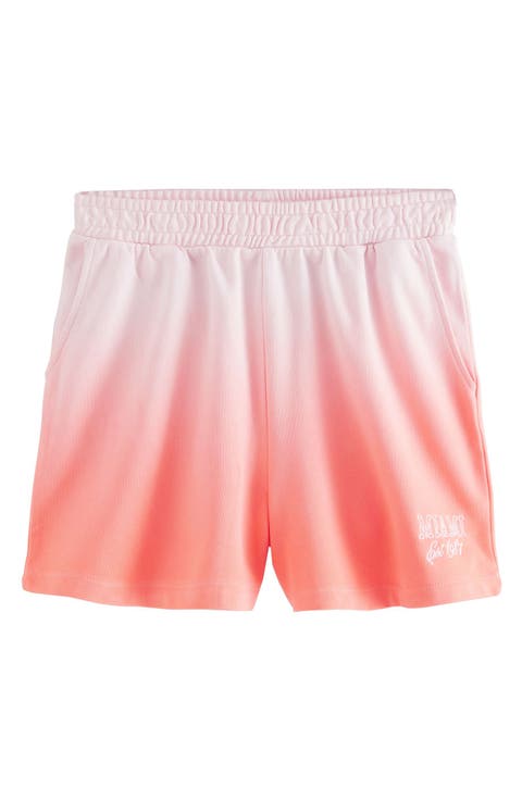 Ombré Cotton Blend Fleece Sweat Shorts