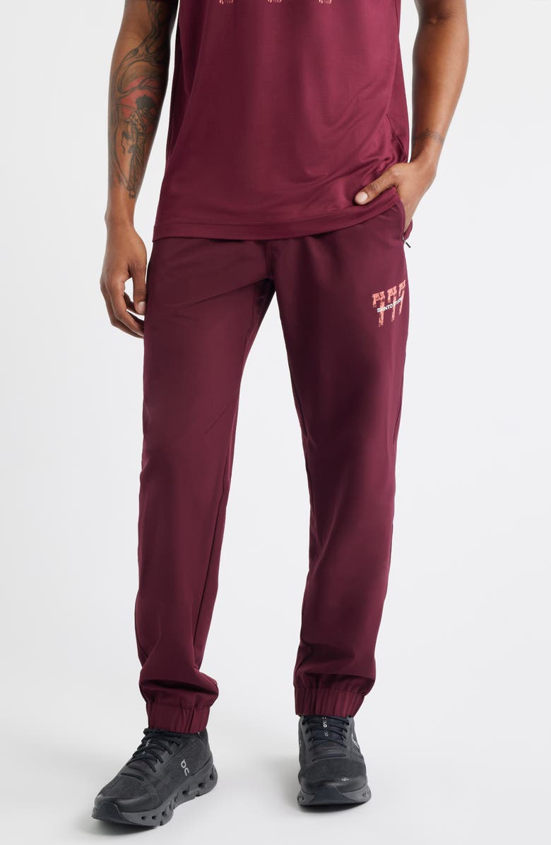 SANTO STUDIO Tempo 777 Enjoy Tech Joggers, Main, color, Merlot