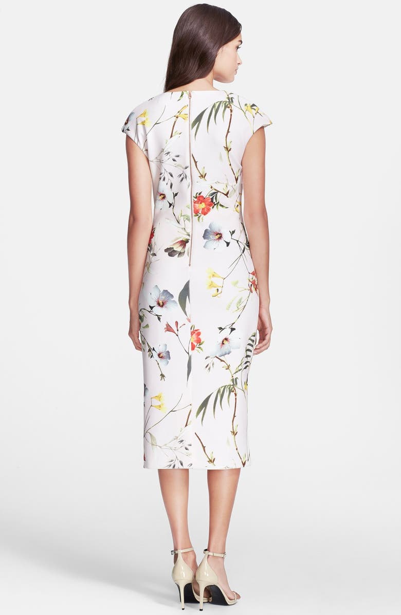 Ted Baker London 'Botanical Bloom' Print Sheath Dress, Alternate, color,