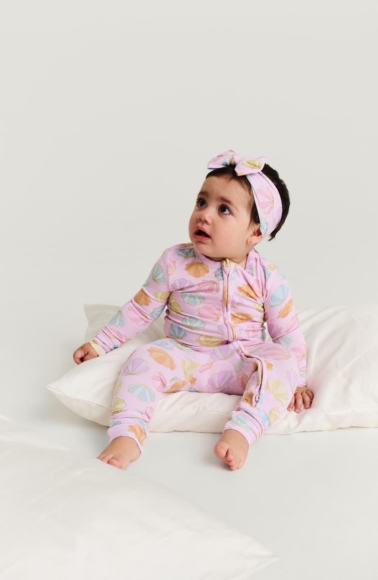 Posh Peanut Printed Convertible Footie, Alternate, color, Pink