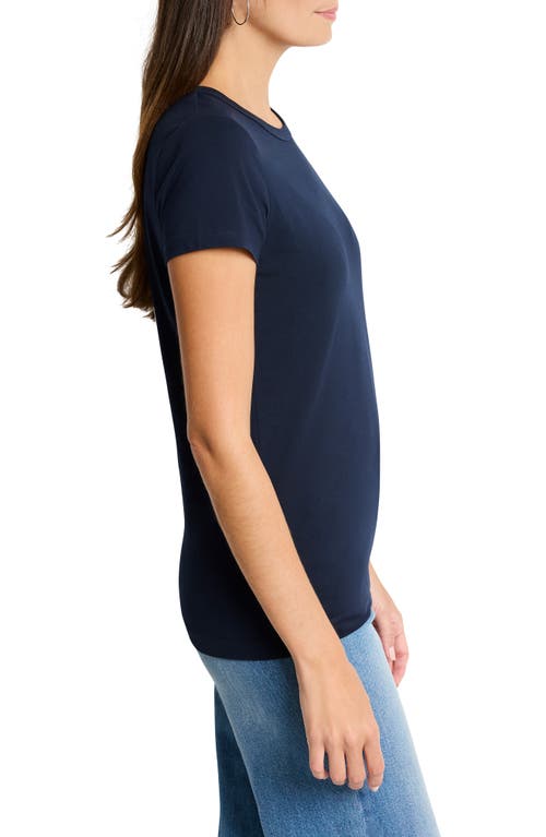 Nic + Zoe Nic+zoe Perfect Knit Crewneck Tee In Dark Indigo