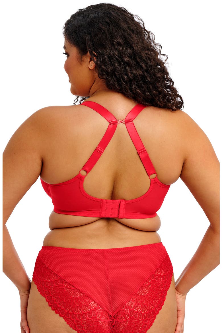 Tiernie Underwire Plunge Bra, Alternate, color, RED