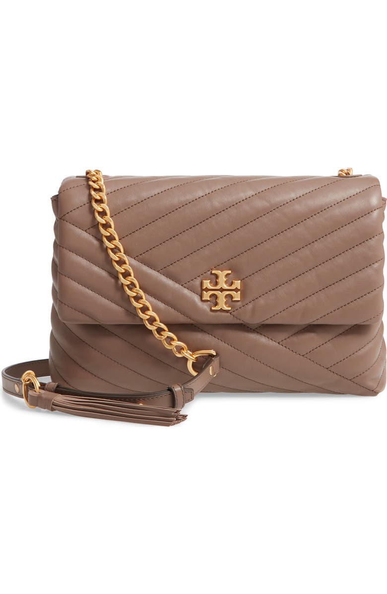 Tory Burch Kira Chevron Quilted Leather Shoulder Bag, Main, color,