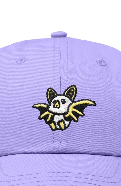 Dalix Honduran Bat Embroidered Dad Hat In Lavender
