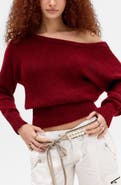 BDG Urban Outfitters Jordan Slouch Off the Shoulder Sweater