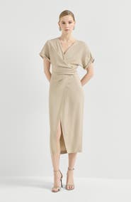 Brunello Cucinelli Wrap-effect dress