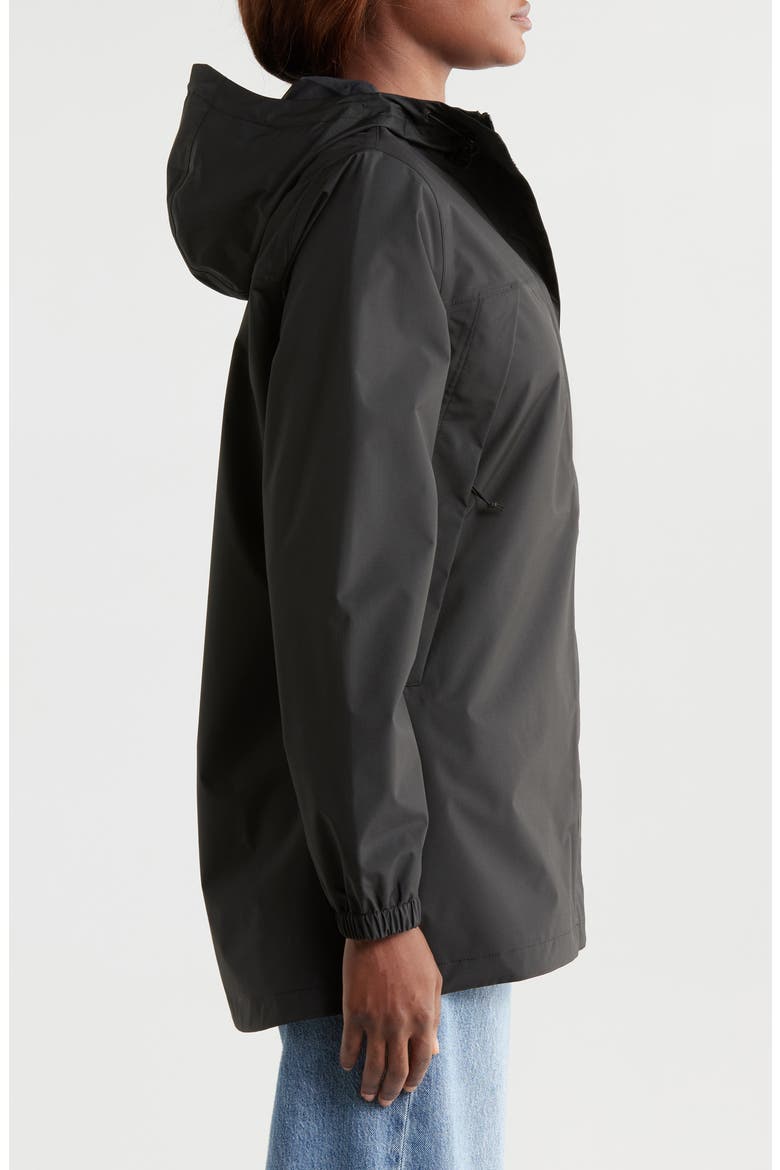 Antora Waterproof Hooded Rain Parka, Alternate, color, TNF BLACK