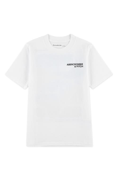 Abercrombie Kids Kids' Car Paradise Graphic T-shirt In White