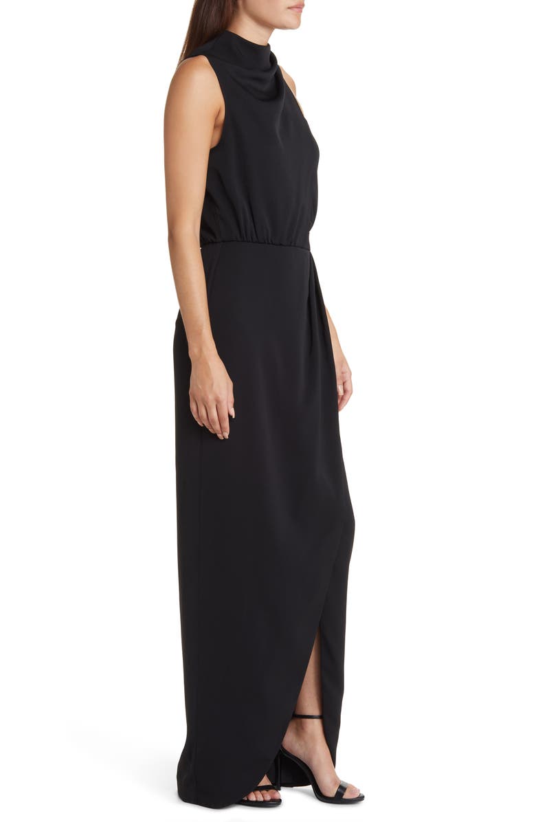 Black Halo Floella Sleeveless Cowl Neck Gown, Alternate, color, 