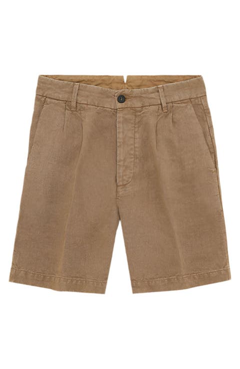Beachshort Linen Bermuda Pleated Trousers