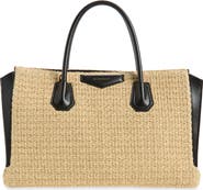 Givenchy Medium Antigona Raffia Effect & Leather Catchall