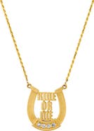 Established Ride or Die Horseshoe Pendant Necklace