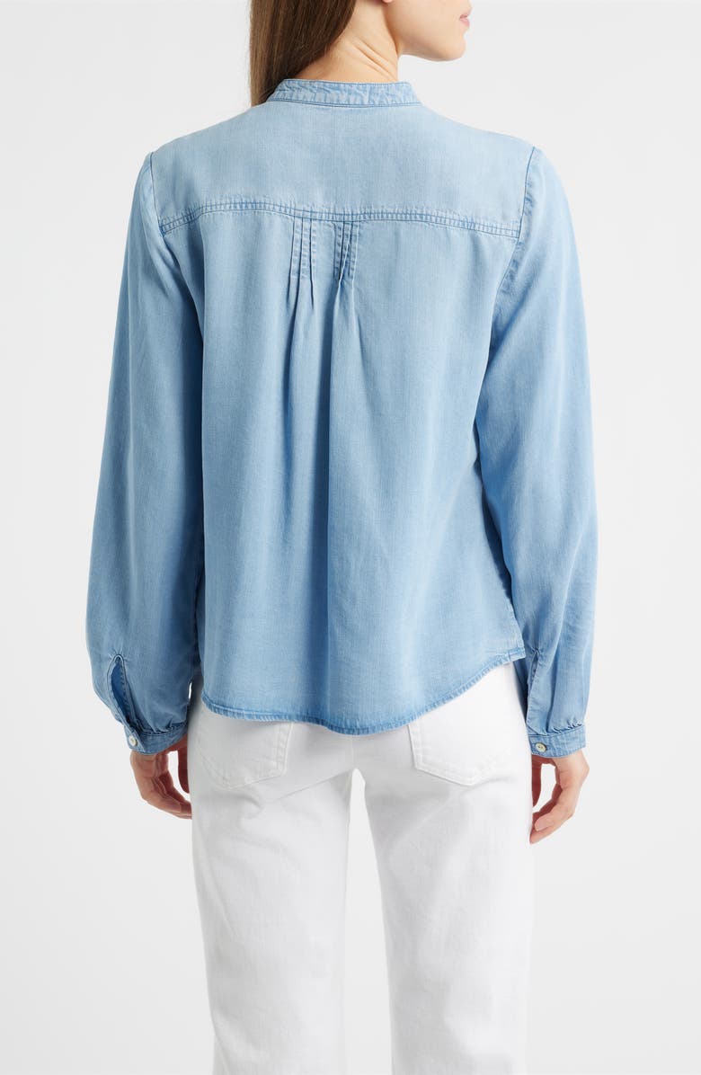 Cloth & Stone Pintuck Chambray Button-Up Shirt, Alternate, color, Beach Blue Wash