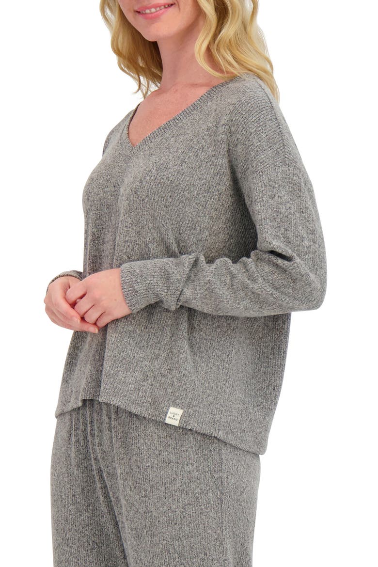 V-Neck Sweater, Alternate, color, MEDIUM HEATHER GREY