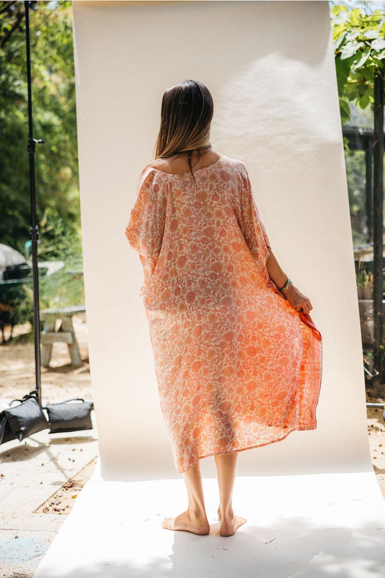 Long Caftan Tomer, Alternate, color, Pink