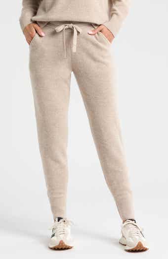 Zella Wool & Cashmere Knit Joggers
