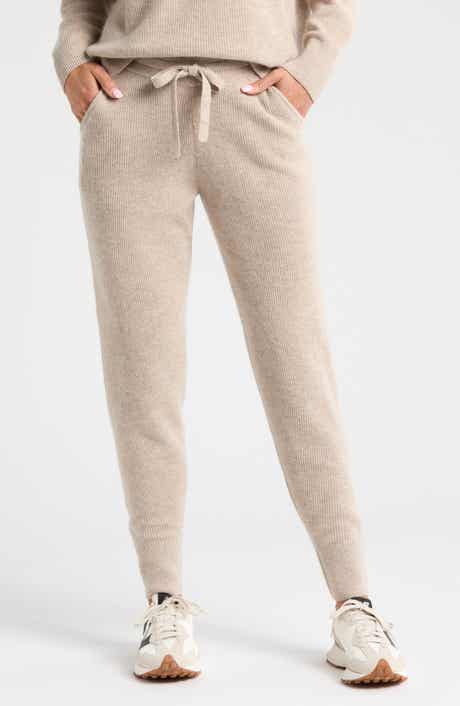 Zella Wool & Cashmere Knit Joggers