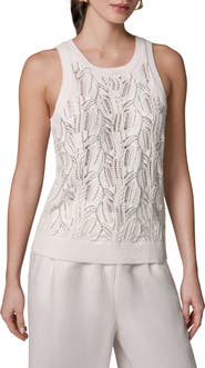 Donna Karan New York Open Stitch Sweater Vest