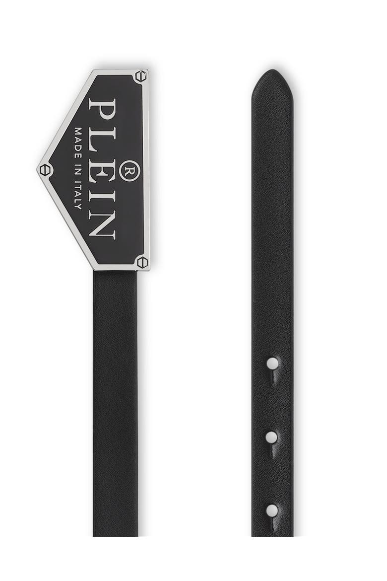 Belt Iconic Plein Women, Main, color, black/nickel