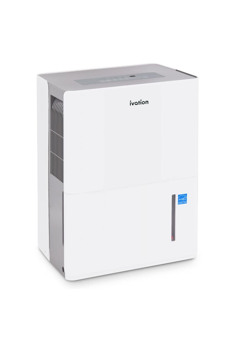 Energy Star Dehumidifier with Hose Connector, Humidity Control & Auto Shutoff, Main, color, White