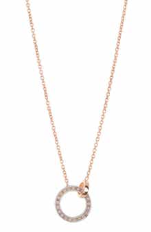 MESHMERISE Diamond Pavé Circle Link Necklace - 0.15ct