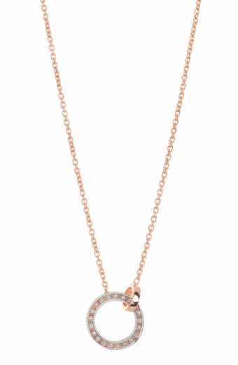 MESHMERISE Diamond Pavé Circle Link Necklace - 0.15ct
