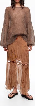 Bimba y Lola Flared Buttoned Skirt