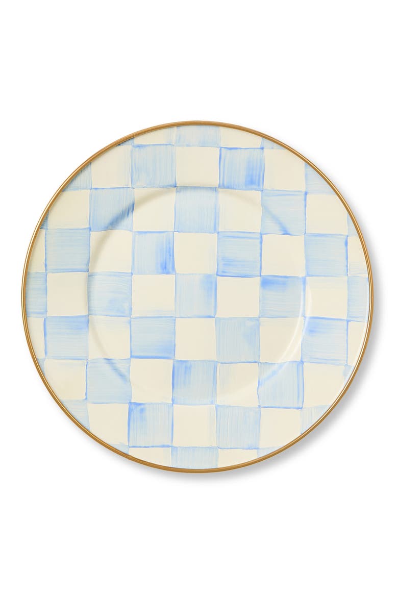 Sky Check Salad/Dessert Plate, Main, color, SKY CHECK