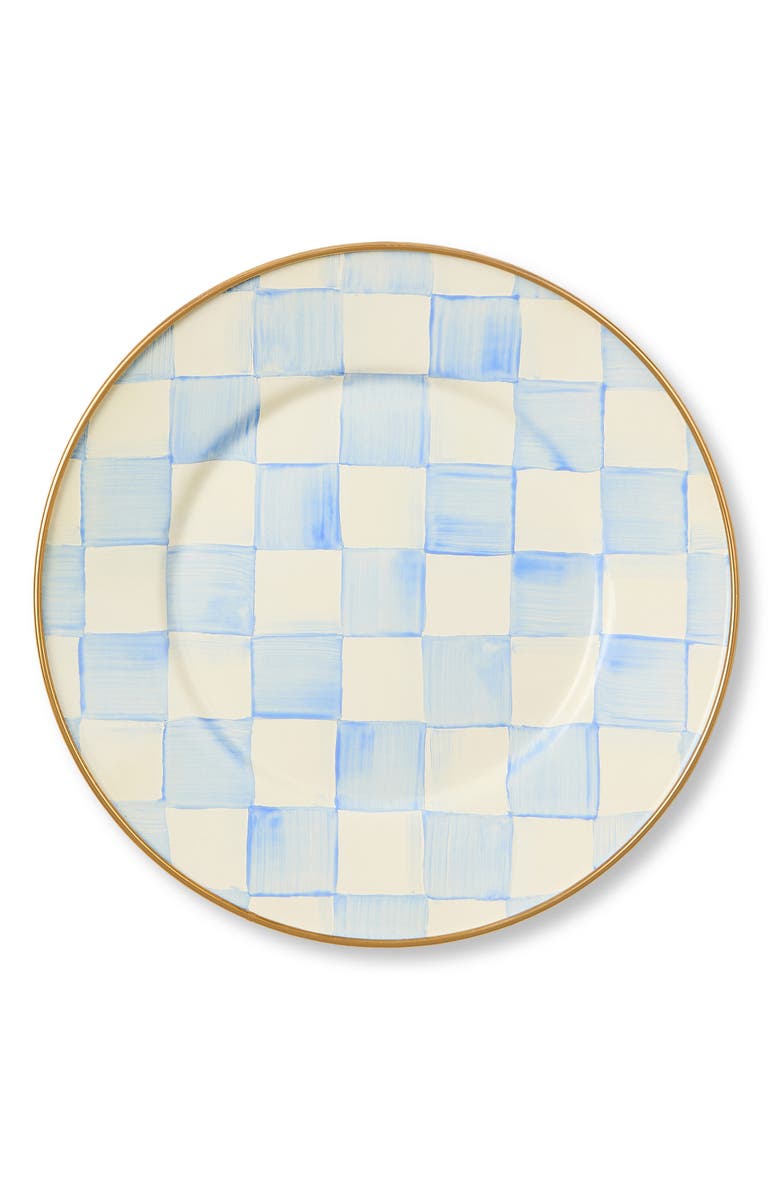 MACKENZIE CHILDS Sky Check Salad/Dessert Plate, Main, color, Sky Check