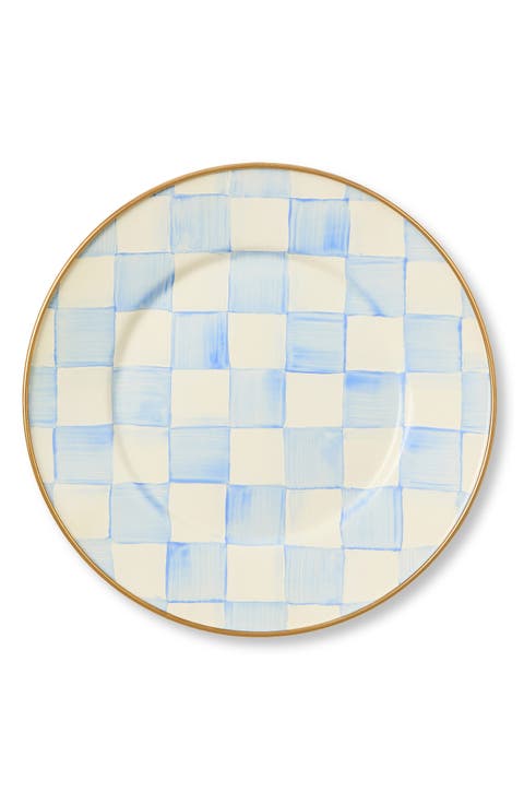 Sky Check Salad/Dessert Plate