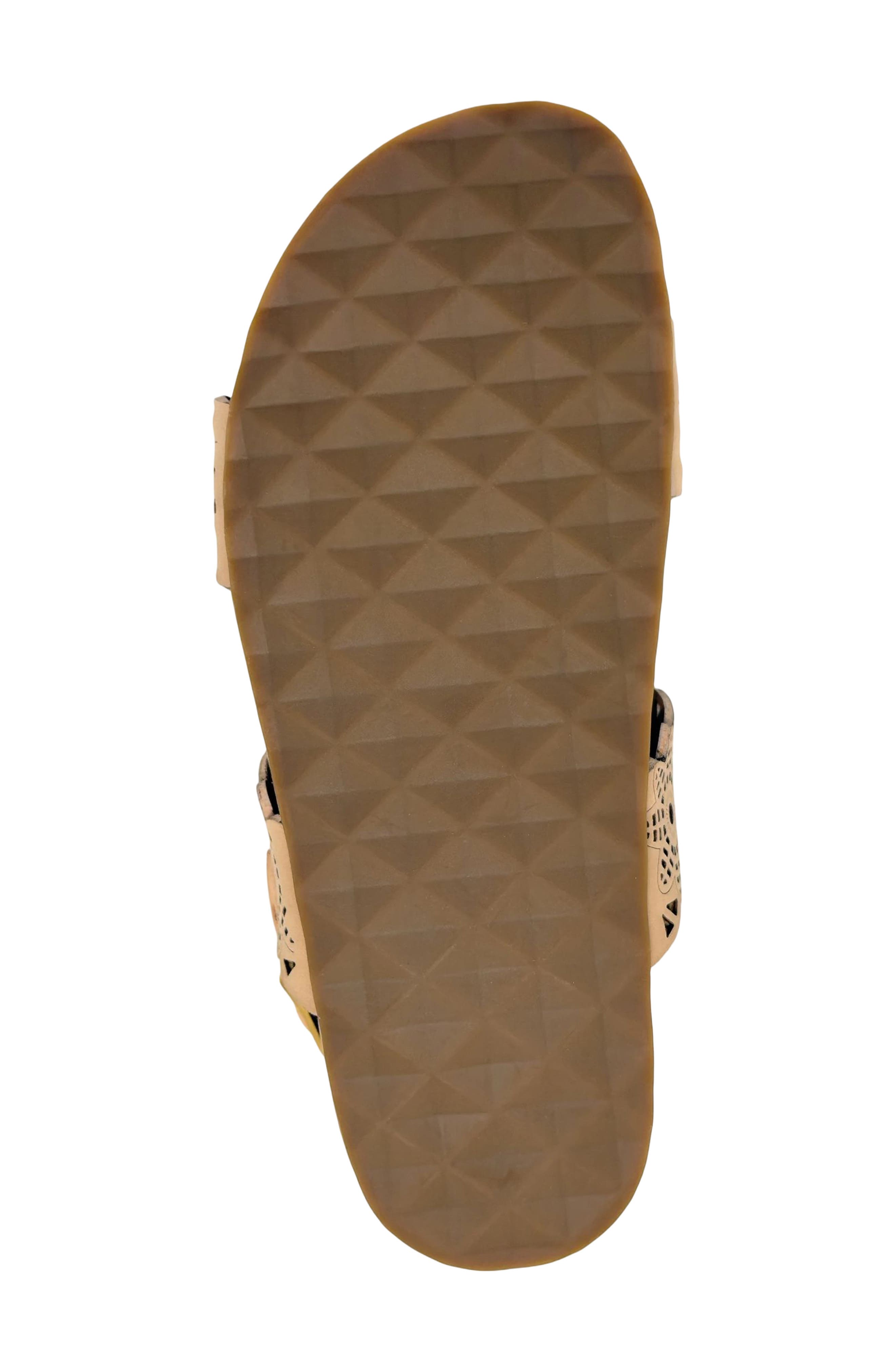 Lily Perforated Slingback Sandal, Alternate, color, BEIGE BISQUE PERF FX NUBUCK