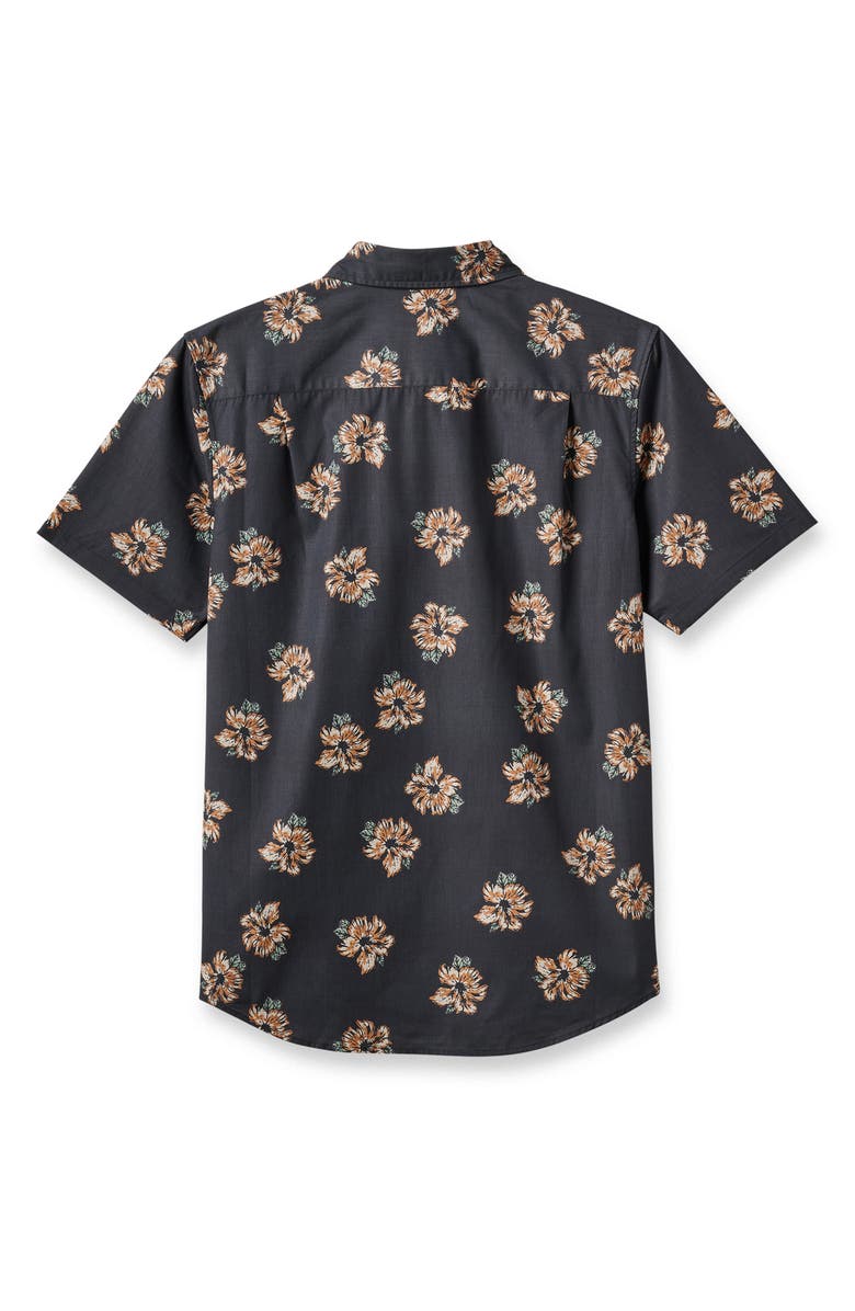 Quiksilver Wailua Classic Fit Floral Short Sleeve Button-Up Shirt, Alternate, color,