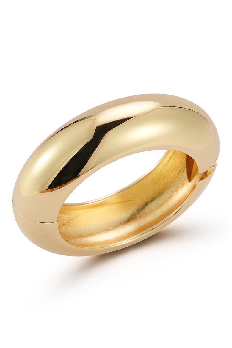 Polished Bangle Bracelet, Main, color, GOLD