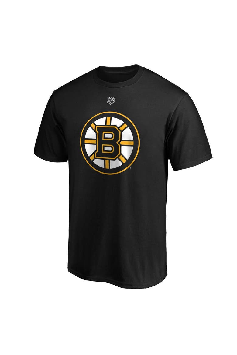 Men's Fanatics Branded David Pastrnak Black Boston Bruins Big & Tall Name & Number T-Shirt, Alternate, color, Black
