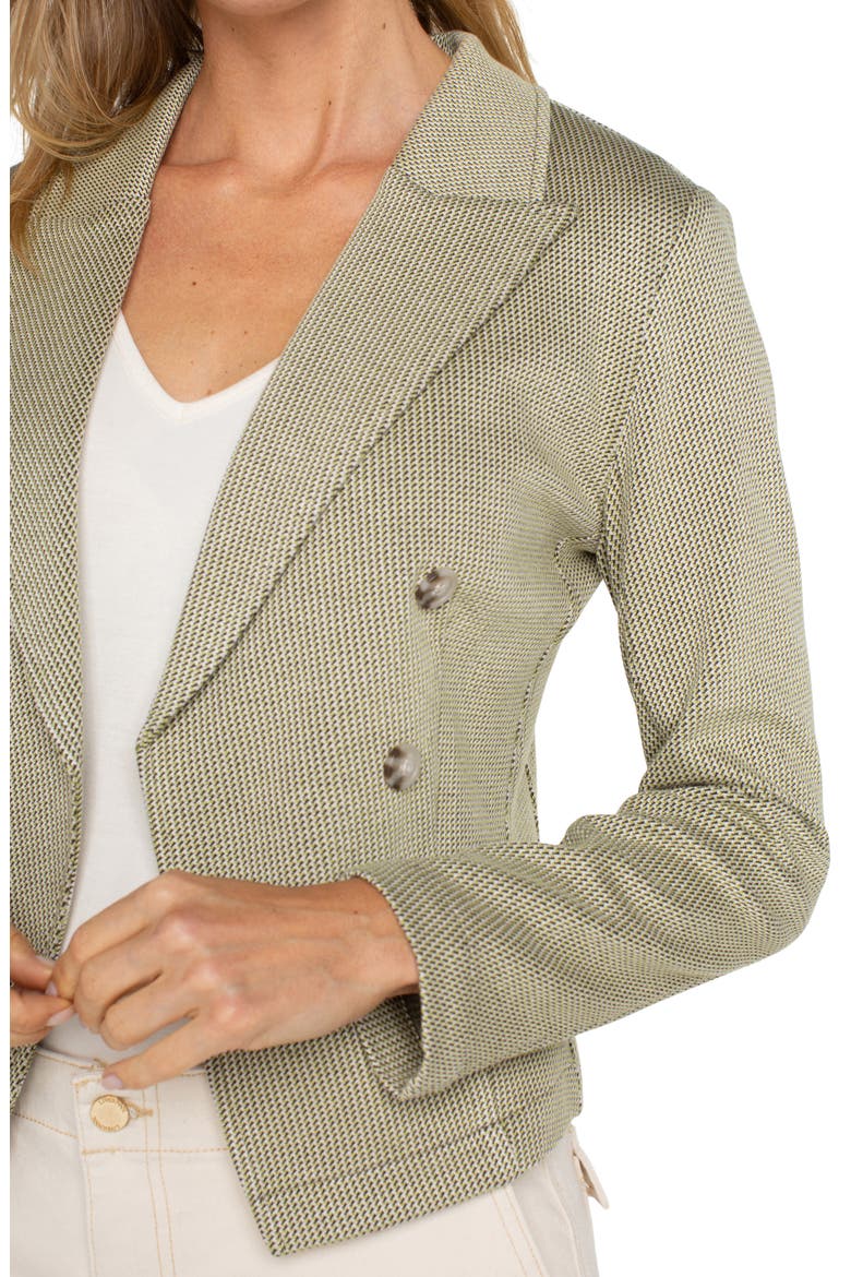 Open Front Blazer, Alternate, color, ARTICHOKE/ CREME