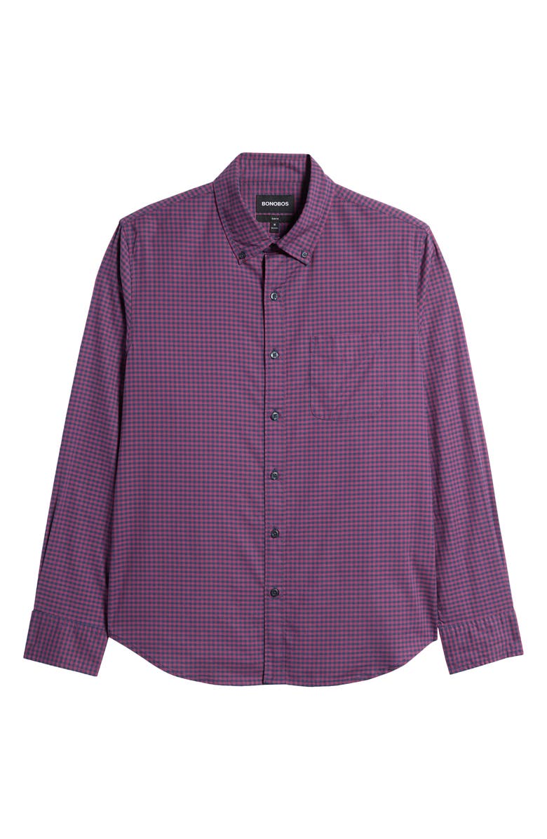 Bonobos Everyday Gingham Stretch Cotton Button-Down Shirt, Main, color,