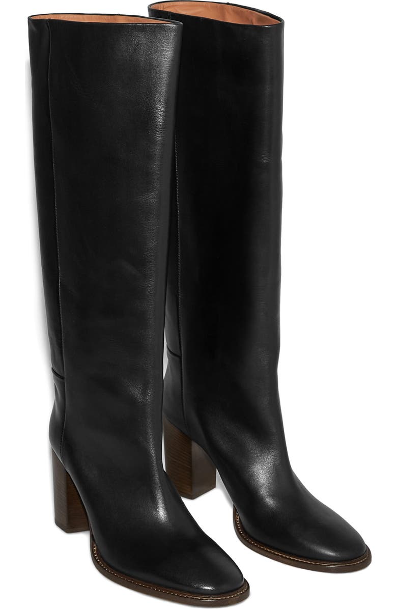 COS Knee High Leather Boot, Main, color,