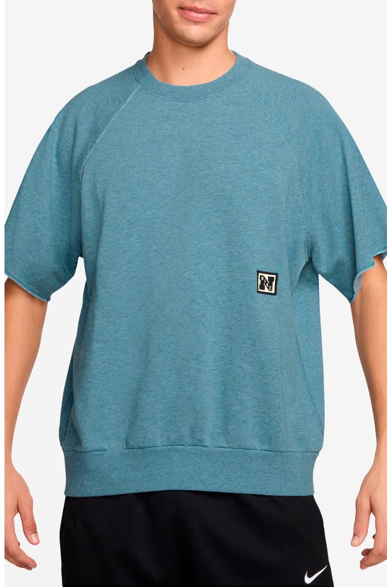 Dri-FIT Oversize Fitness T-Shirt, Main, color, SMOKEY BLUE/ HEATHER