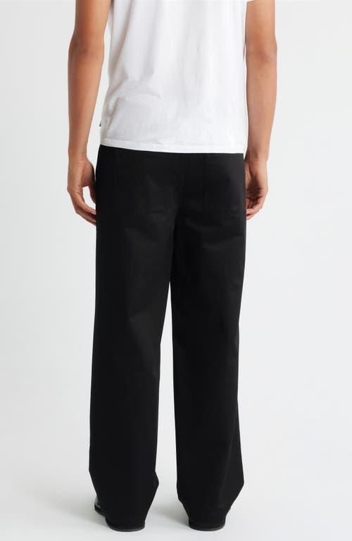 Krost Cotton Wide Leg Pants In Black
