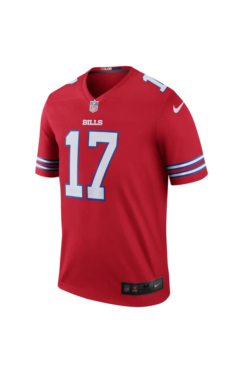 Nike Men's Nike Josh Allen Red Buffalo Bills Alternate Legend Player Performance Top, Alternate, color, Red