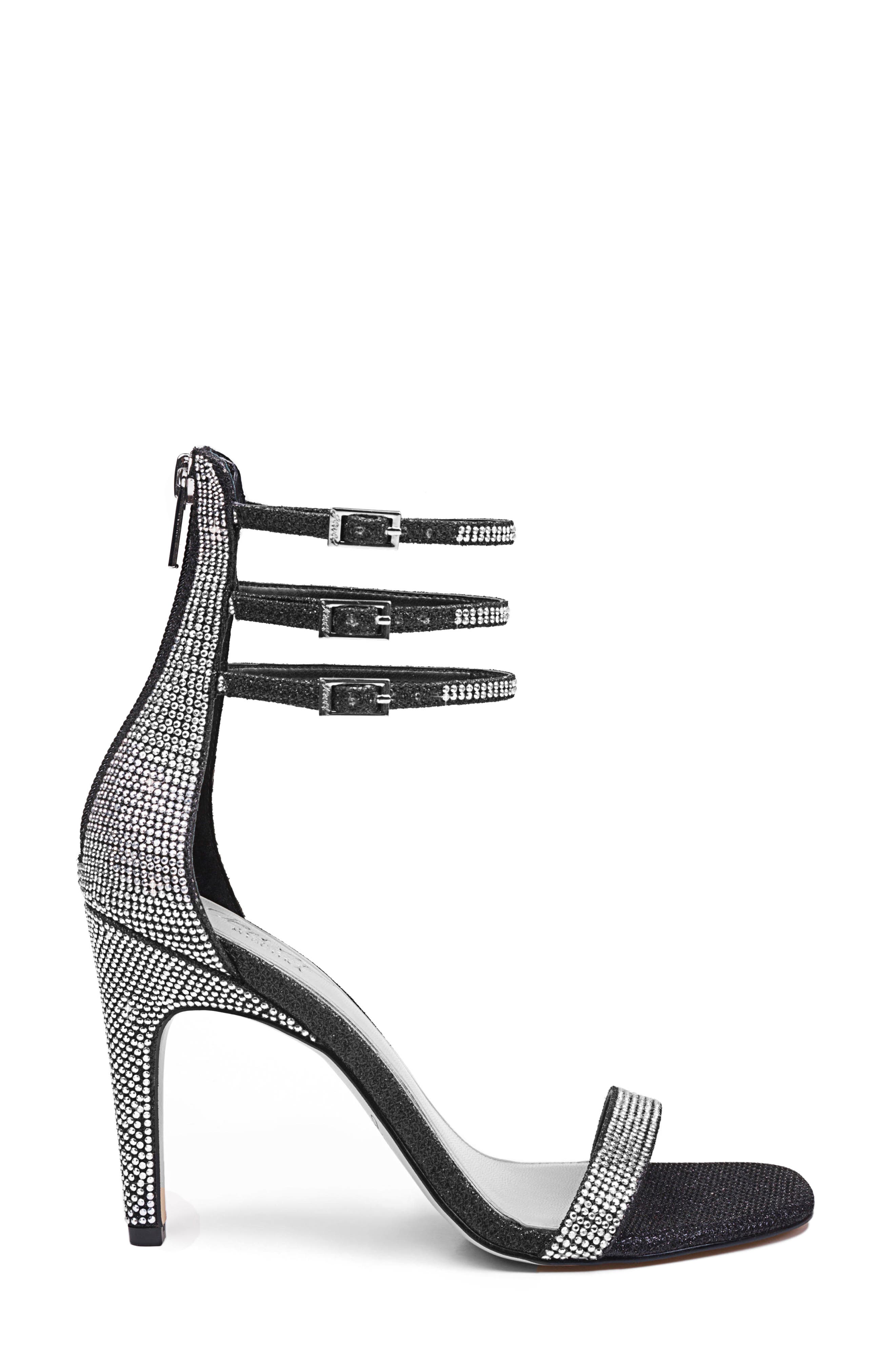 Jewel Badgley Mischka Regina Ankle Strap Sandal, Alternate, color, 